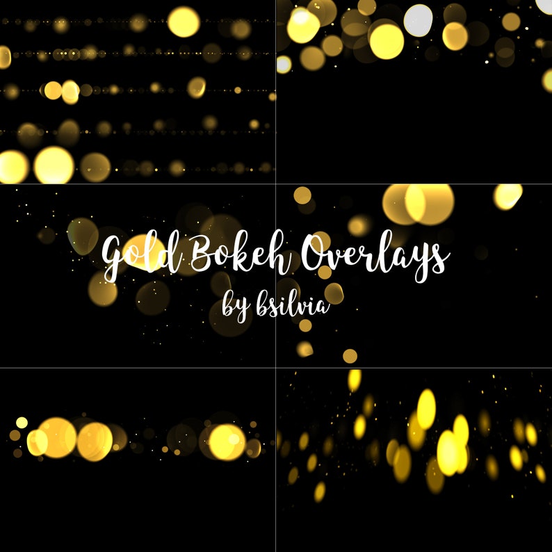 40 Gold Bokeh Overlays Bokeh Overlays Gold Bokeh Etsy Australia