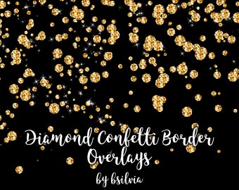 Diamond Confetti Overlays, Diamond Transparent PNG files, Diamond Confetti Clip Art, Digital jewels,Glam Confetti Overlays, Diamond Clip Art