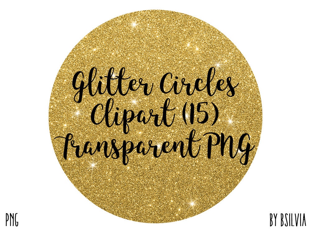 Glitter Circles Clipart, Sparkly Glitter Circles Transparent PNG, Colorful Glitter Clip Art