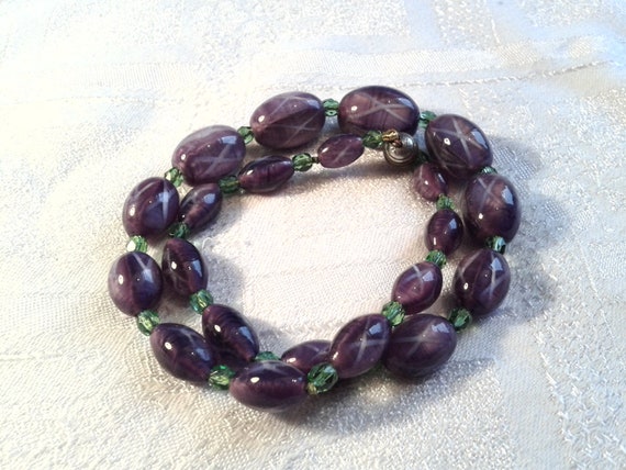 Edwardian Suffragette Venetian Bead Necklace Rare!