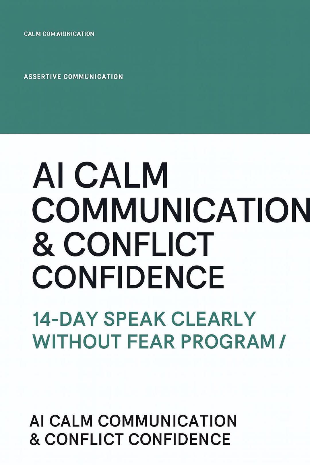 AI Calm Communication Course | Speak Clearly Without Fear | 14 Day ...