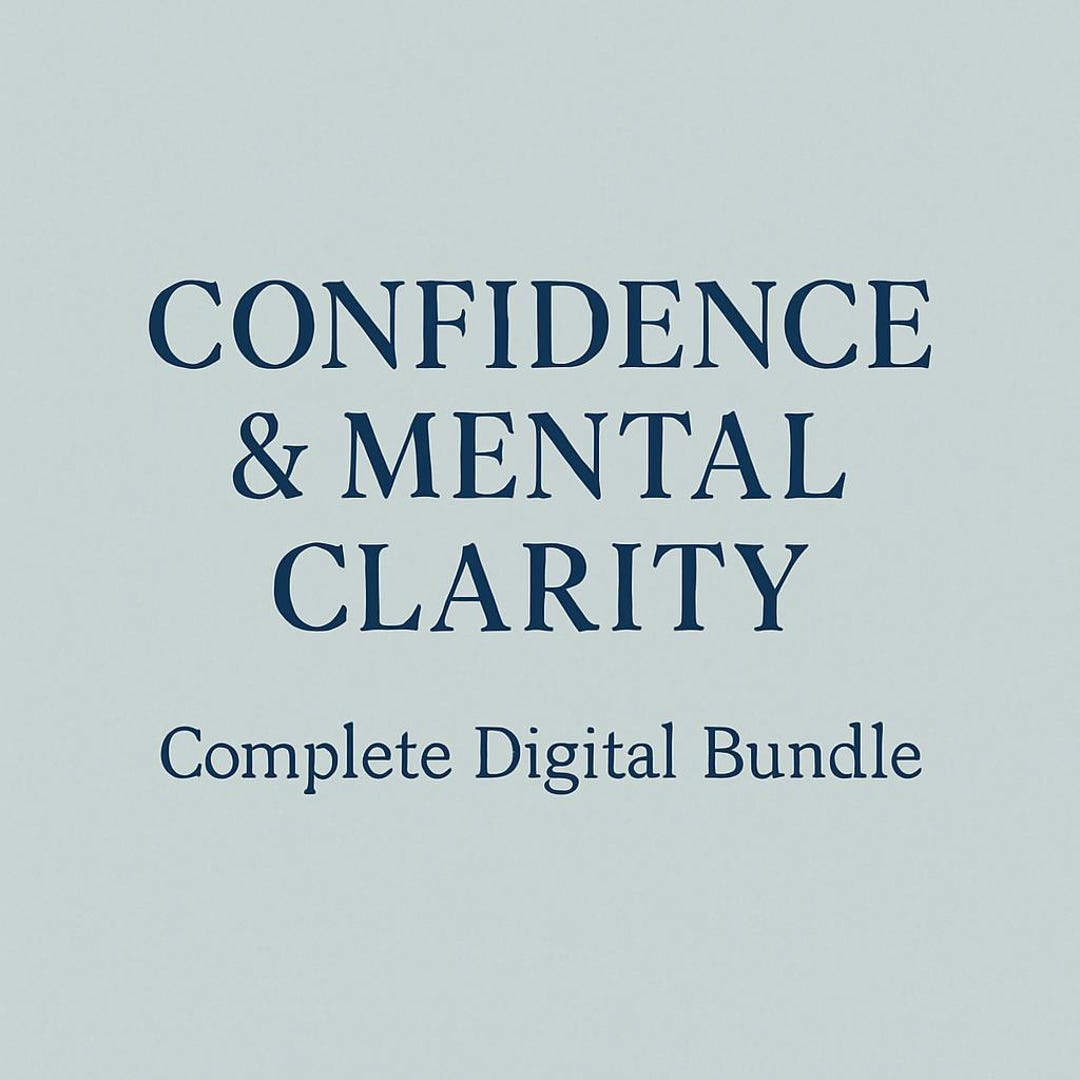 AI Confidence & Mental Clarity Bundle | Stop Overthinking and Build ...