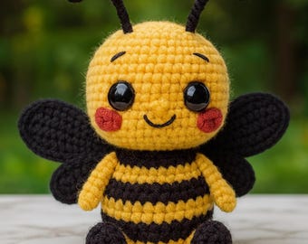 Bumblebee Crochet Pattern – Beginner Amigurumi Plush Toy (PDF Download)
