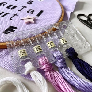 30 positions floss organizer embroidery thread cross stitch row line  sewingFB_OZ