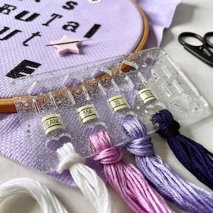 2pcs Color Thread Holder Cross Stitch Accessories Silica Gel 2cm