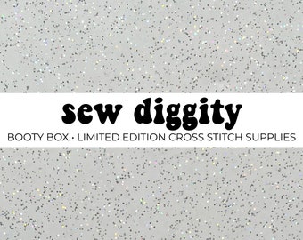 SEW DIGGITY booty box | cross stitch supplies bundle| stash | mystery box | modern | contemporary