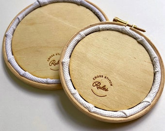 Hoop butt | wooden embroidery hoop backing | the perfect way to finish your work