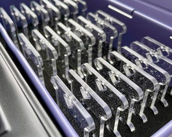 TOYO STORAGE SET | foam insert + bobbins | floss organiser for cross stitch, embroidery and tapestry threads