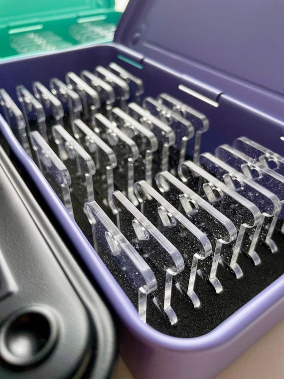 TOYO STORAGE SET | foam insert + bobbins | floss organiser for cross stitch, embroidery and tapestry threads