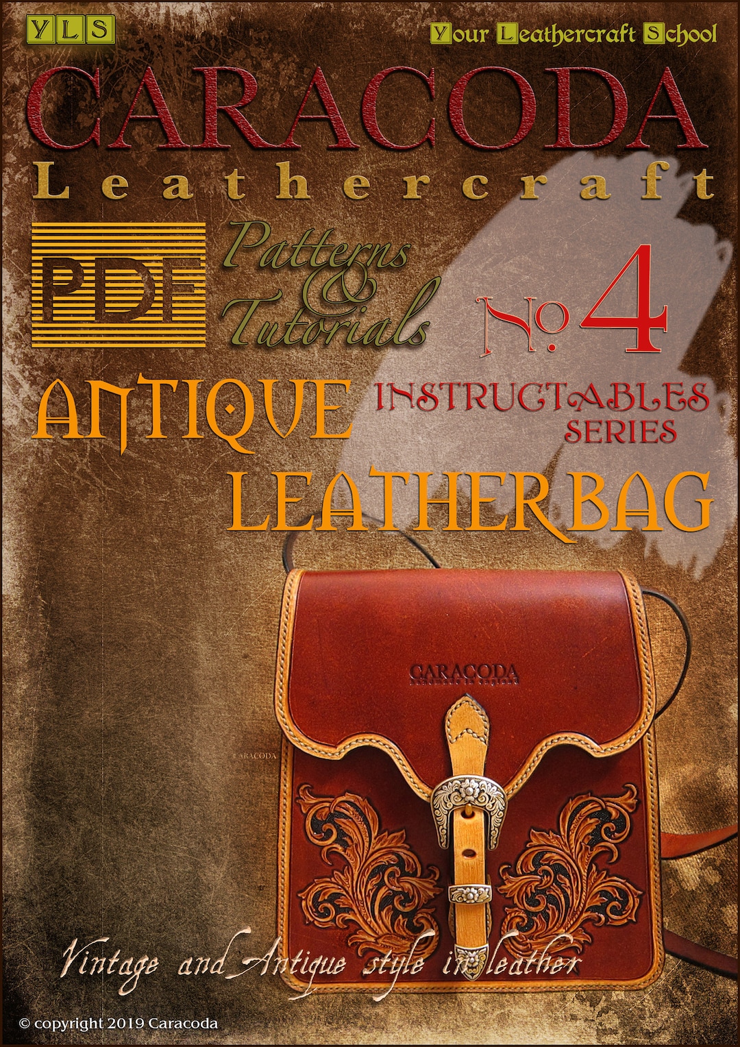 PDF Tutorial Leathercraft Patterns Antique Leather Bag Digital Download