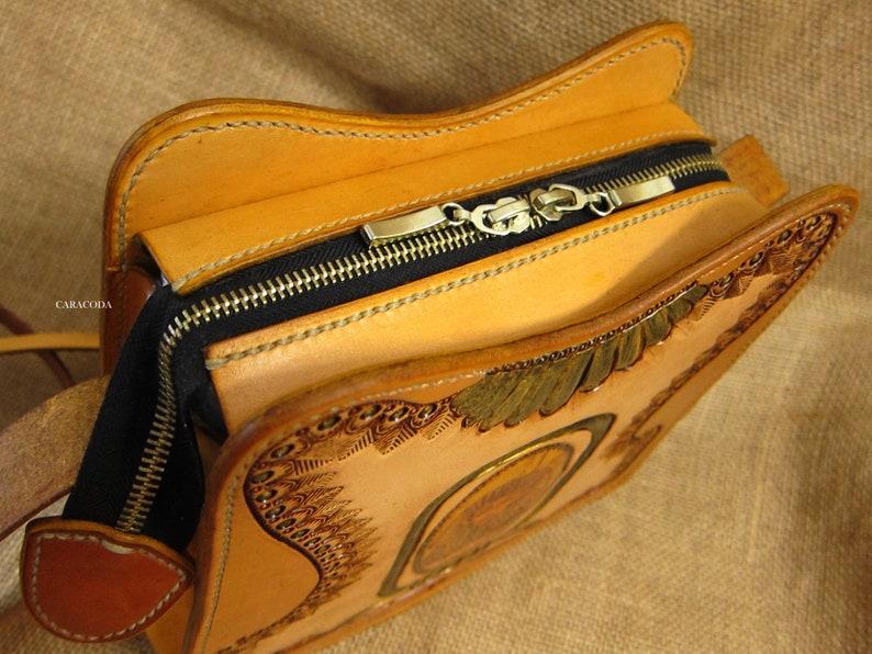 PDF Leathercraft Tutorial, Leather Bag With Decoupage, Leather