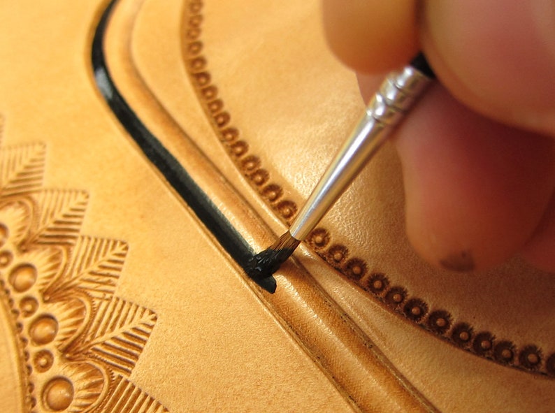 PDF Leathercraft Tutorial, Leather Bag With Decoupage, Leather