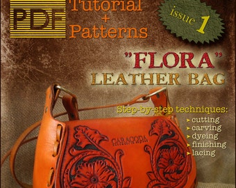 PDF leathercraft tutorial caracoda magazine issue 1 leather bag carved tooled