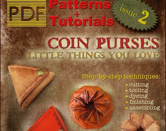 Modèle PDF de porte-monnaie en cuir, Caracoda Leathercraft Magazine, numéro 2