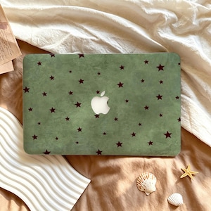Retro Star Case For Macbook Neo 2026 M5, Minimalist Shell Cover, Aesthetic Laptop Protector for MacBook Pro Air 13 14 15 16 Inch