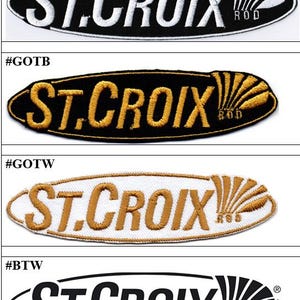 Naszywka haftowana z odznaką wędkarską St. Croix Rod