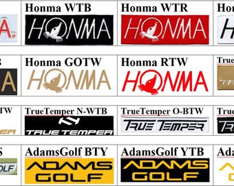 Honma True Temper Sports Adams Golf Badge Iron On Embroidered Patch