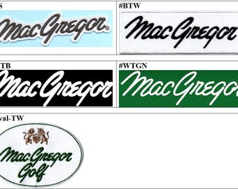 MacGregot Golf Badge Iron On Embroidered Patch
