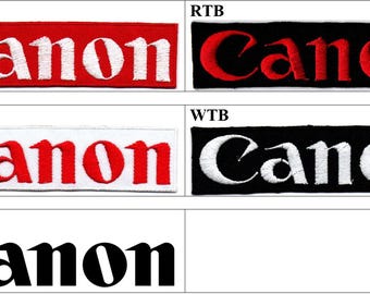 Canon Camera Badge Iron On Embroidered Patch