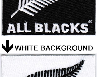 New Zealand National Rugby Union Team All Blacks Badge Iron On Embroidered Patch