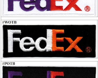 FedEx Badge Iron On Embroidered Patch