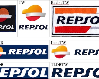 Repsol Oil & Gas Company Car Racing Badge Iron On Embroidered Patch