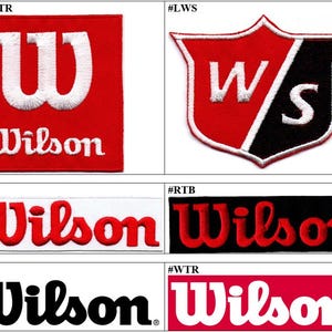 Wilson Golf Tennis Basketball Football Badge PGA Embroidered Patch
