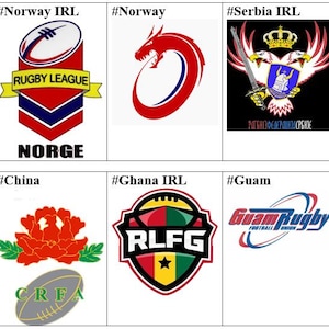 Malaysia China Ghana Guam Norwegen Serbien Sambia Rotes Trikot Aufnäher