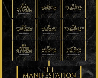 Carte rituali con numeri angelici - Modello Canva modificabile