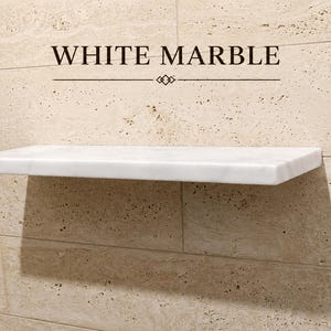 Mensole galleggianti in marmo su misura – Mensole decorative da parete in pietra naturale intagliate a mano immagine 10