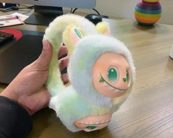 Orejeras peludas de monstruo, diadema de criatura de peluche, regalo de orejeras de invierno