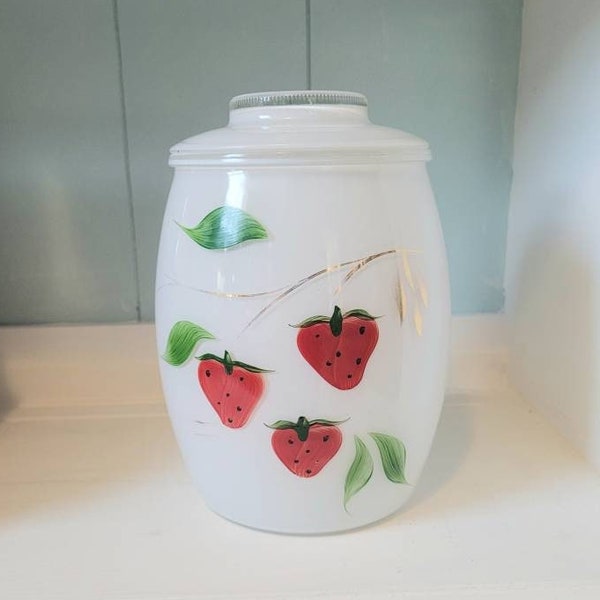 Strawberry Cookie Jar Etsy