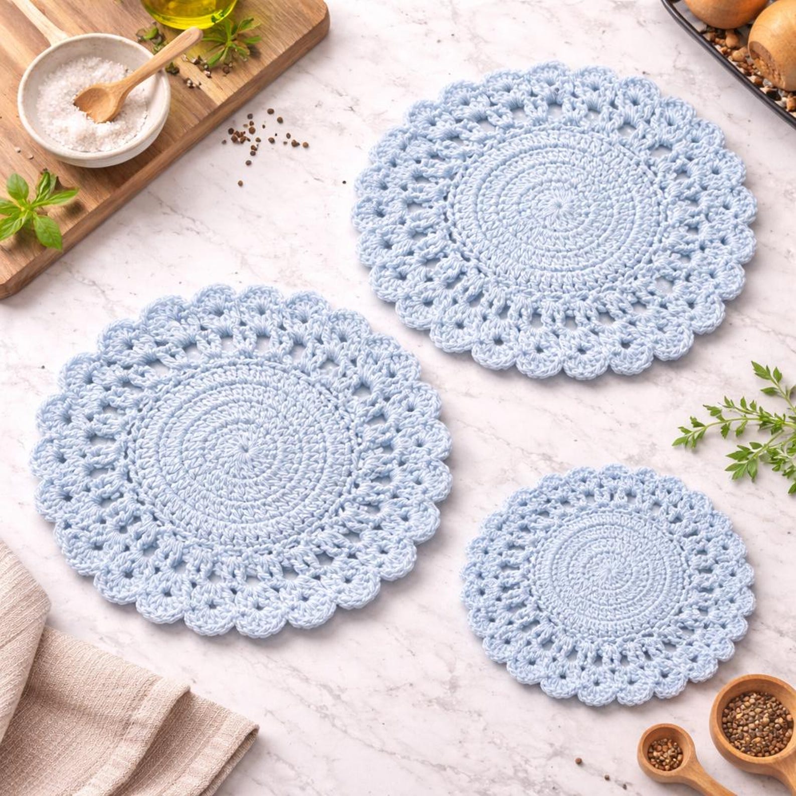 CROCHET PATTERN Pan Protectors, Pot Protector, Farmhouse Kitchen Decor ...