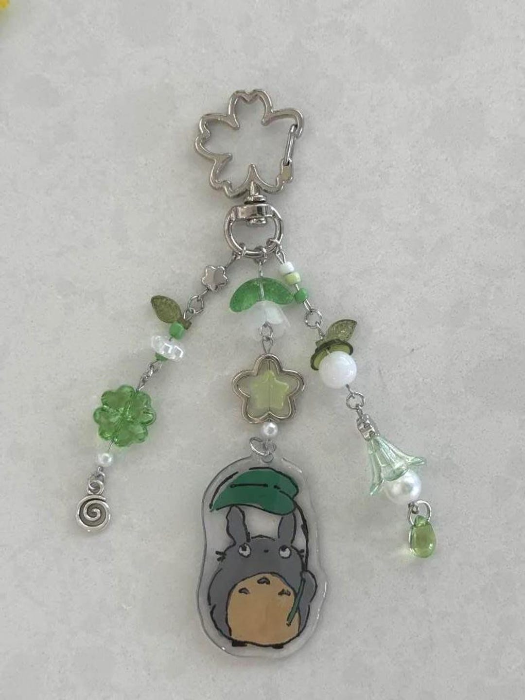 Totoro Beaded Keychain - Etsy