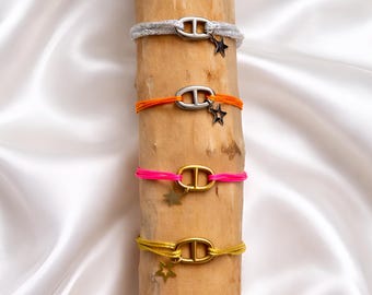 Star-shaped marine mesh bracelet