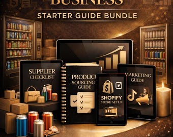Vending Machine Business Starter Guide Bundle, Start a Vending Business, Passive Income Ebook, Digital Download