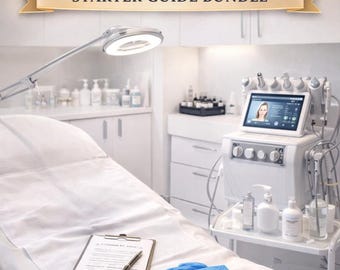 Cosmetic Clinic Business Starter Guide Bundle, Start an Aesthetic Clinic, Beauty Business Ebook, Skincare & Injectables Guide, Digital Downl