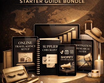 Travel Agency Business Starter Guide Bundle, Start a Travel Agency, Travel Planning & Booking Business Ebook, Digital Download