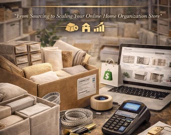 Home Organisation Dropshipping Starter Guide Bundle, Start a Home Storage Business, Organization & Storage Products Ecommerce Ebook, Digital