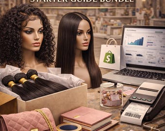 Perücken und Bundles Business Starter Guide Bundle, Start a Hair Business, Haarverlängerung & Perückenmarke Ebook, digitaler Download
