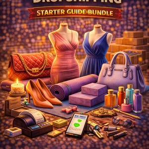 E-bok för nybörjarguider för dropshipping för dammode