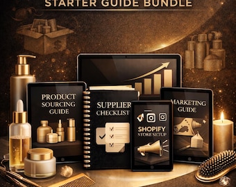 Haircare Dropshipping Starter Guide Bundle, Start a Hair Products Business, Beauty Ecommerce Ebook, Digital Download
