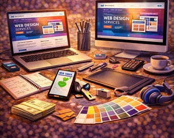 Web Design Business Starter Guide Bundle, Start a Web Design Business, Freelance & Agency Ebook, Digital Download