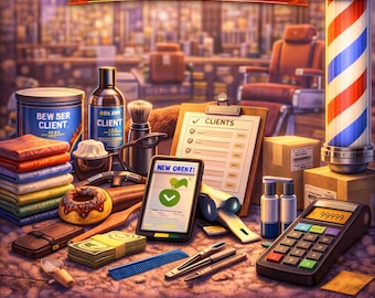 Barber Business Starter Guide Bundle, Start a Barbershop, Haircut & Grooming Business Ebook, Barber Shop Guide, Digital Download