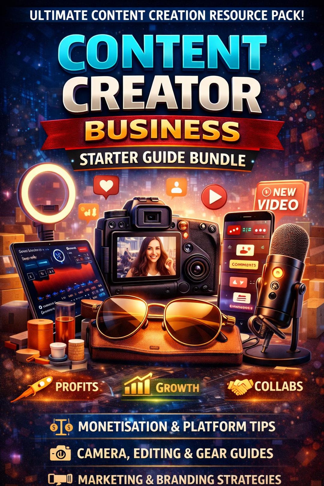 Content Creator Business Starter Guide Bundle Ebook - Etsy