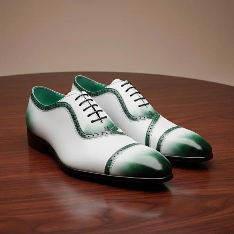 Two Tone Green Shoes - Etsy