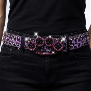 Rhinestone Y2k Belt - Etsy