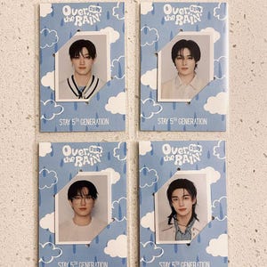 STRAY KIDS OT8 "Over The Rain" ID-Fotorahmen - K-Pop Fotokarte Organisation