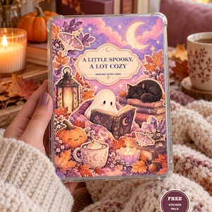 Gezellige en griezelige achterkant voor Kindle & Kobo, bonus printbare stickers, digitale download