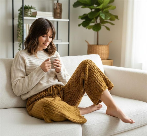 Easy Crochet Pants Pattern – Handmade Trousers